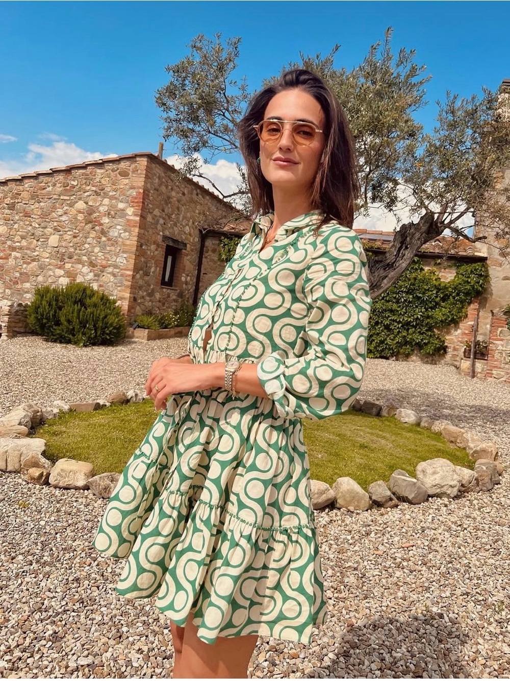 PRINTED SHORT DRESS - Picture 9 of 10